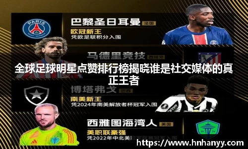 全球足球明星点赞排行榜揭晓谁是社交媒体的真正王者